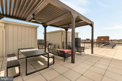 a outdoor space with furniture