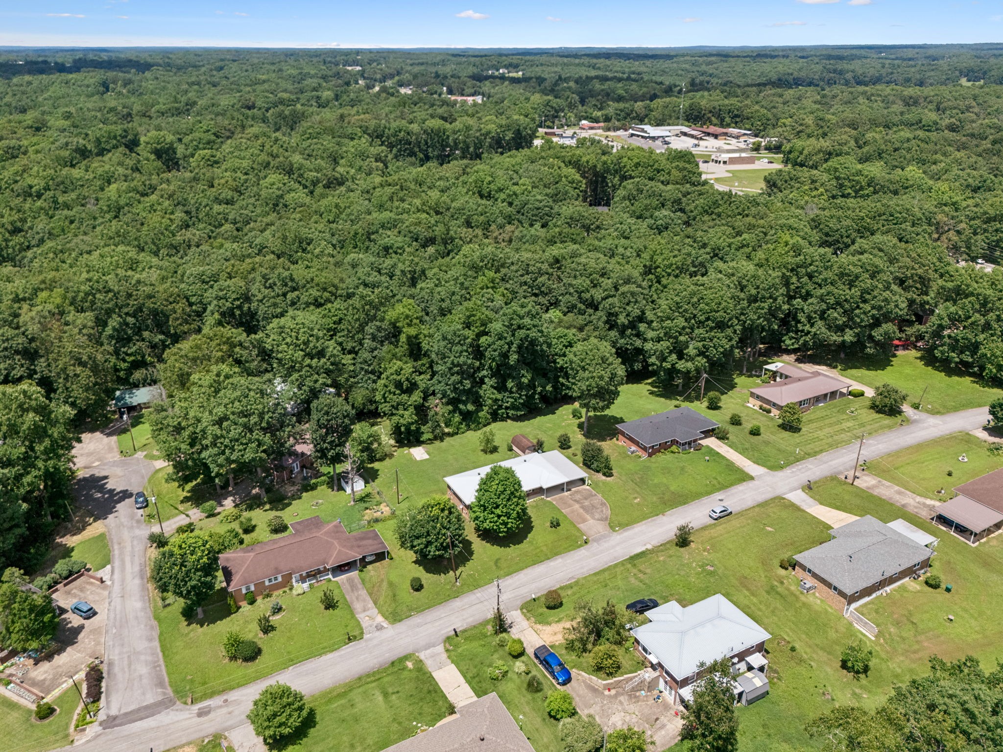 708 Hickory Street Centerville, TN 37033 - Photo 43 of 57 an aerial view of residential houses with outdoor space