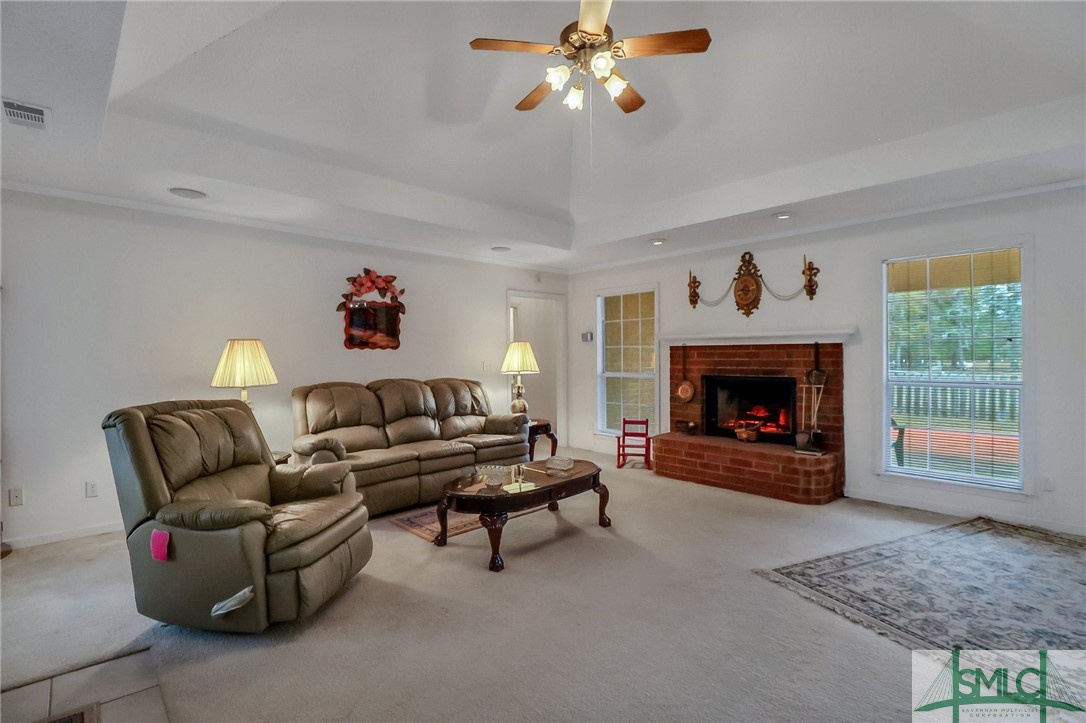 6 Hiram Road Bloomingdale, GA 31302 - Photo 5 of 45 Living Room fireplace