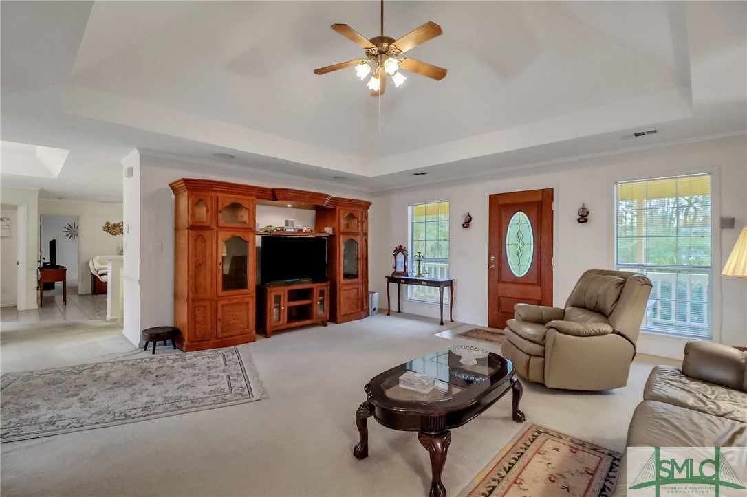 6 Hiram Road Bloomingdale, GA 31302 - Photo 7 of 45 Living room tray ceiling