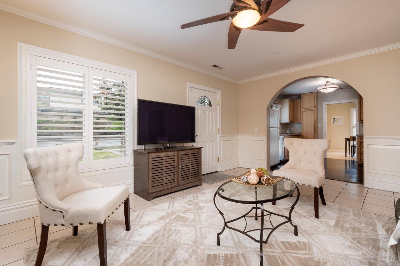 381 Old County Road San Carlos, CA 94070 - Photo 5 of 23 a living room with furniture and a flat screen tv