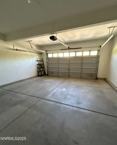 a view of a garage