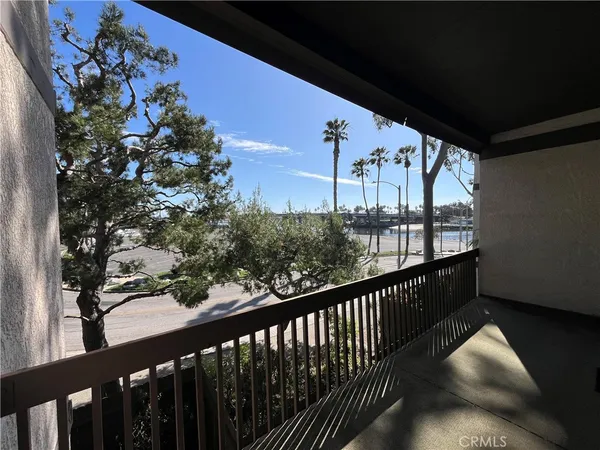 a view of a balcony