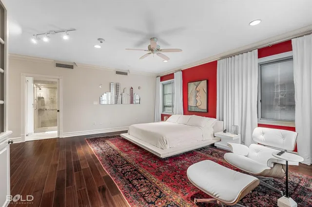 a spacious bathroom with a double vanity sink mirror and