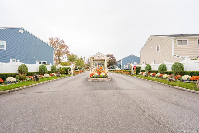 a childrens park with large trees