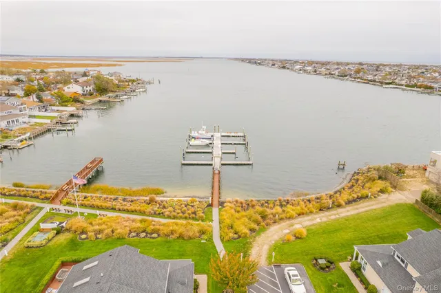 a view of a swimming pool with an ocean view