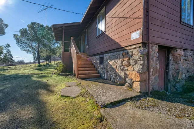 a room with a mirror