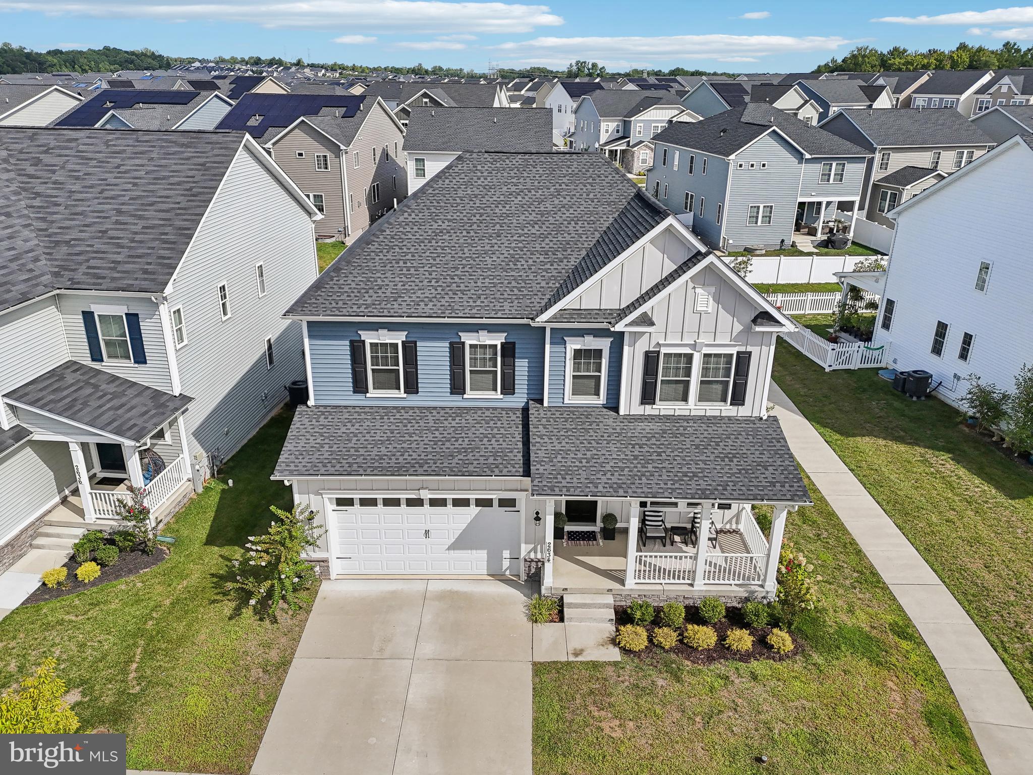 2634 Orchard Oriole Way Odenton, MD 21113 - Photo 53 of 63 an aerial view of residential houses with yard