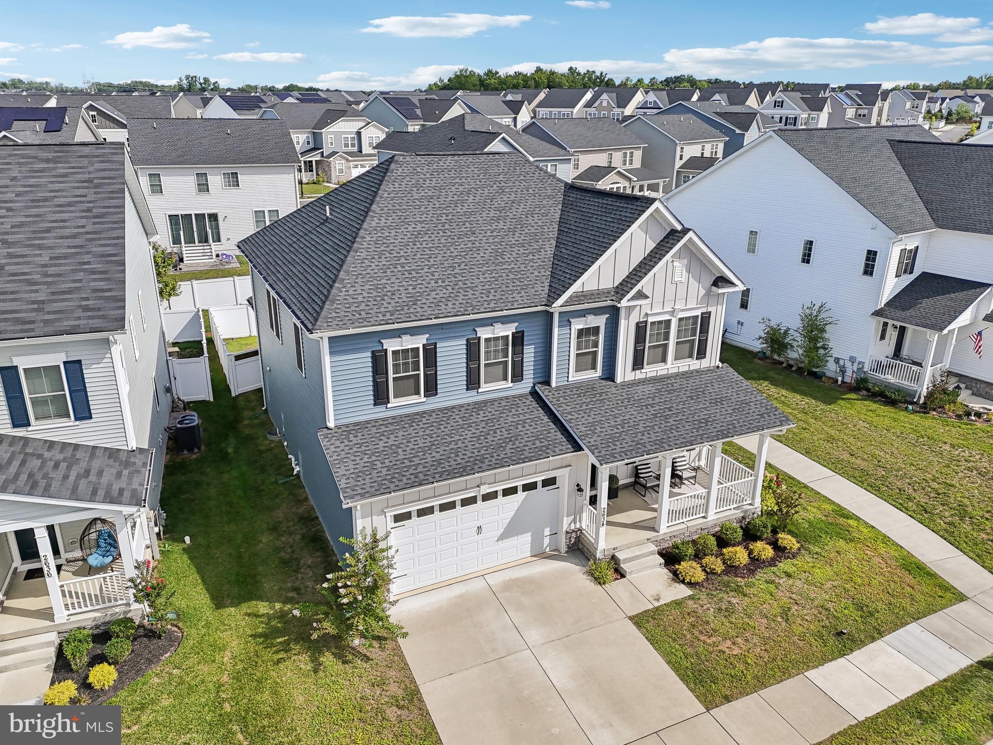 2634 Orchard Oriole Way Odenton, MD 21113 - Photo 55 of 63 an aerial view of a house with a garden