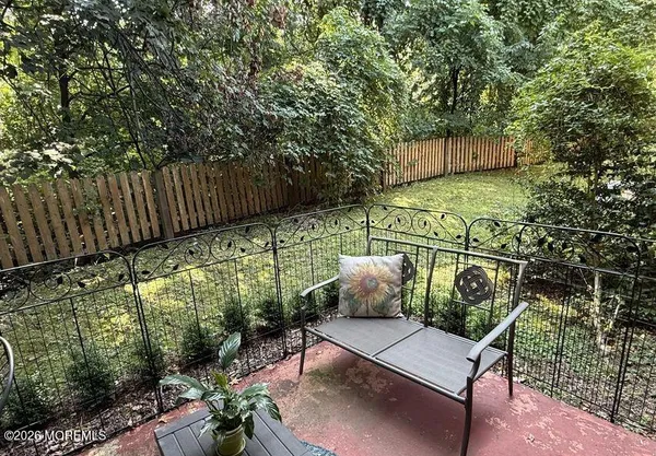 a view of sitting area in back yard