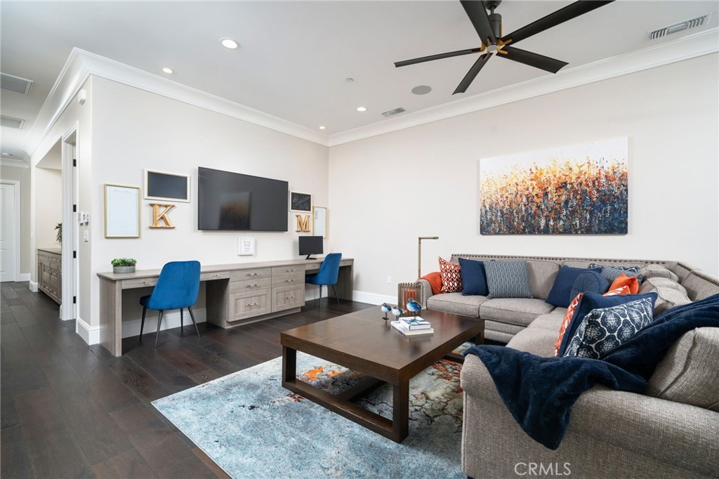 4485 Broken Spur Road La Verne, CA 91750 - Photo 39 of 75 a living room with furniture and a flat screen tv