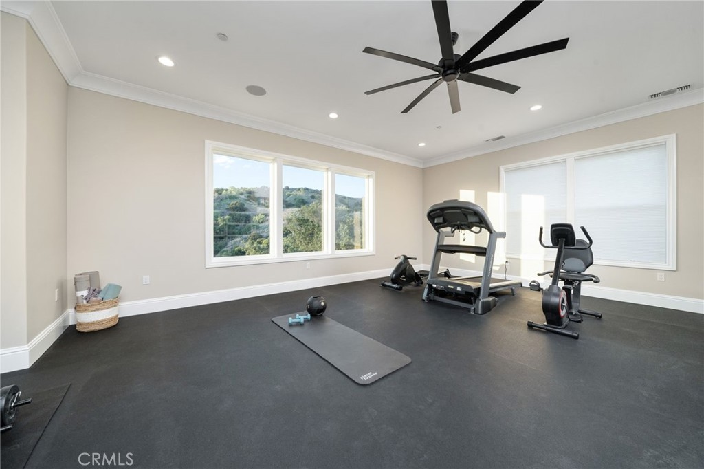 4485 Broken Spur Road La Verne, CA 91750 - Photo 46 of 75 a view of a room with gym equipment