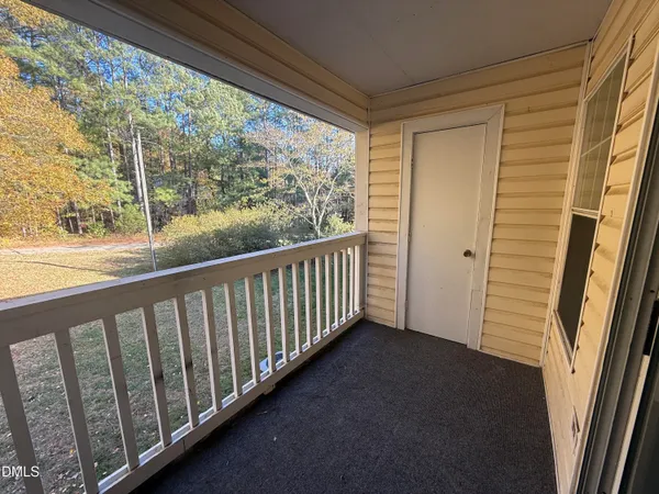 a view of a porch
