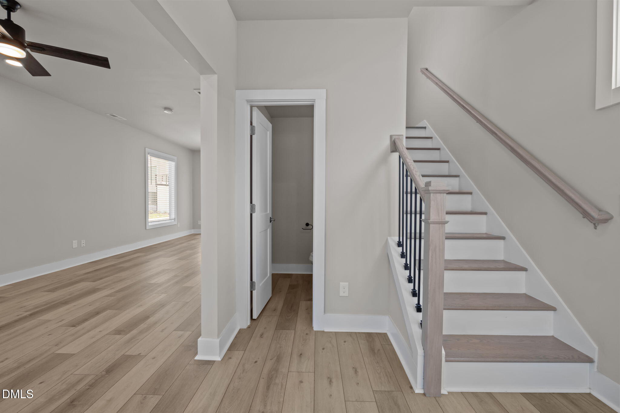421 Eugene Street, Unit A Durham, NC 27701 - Photo 10 of 38 a view of a hallway with wooden floor and entryway