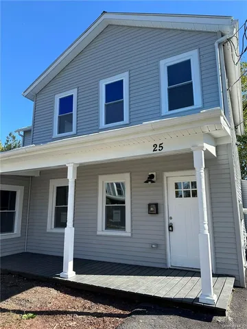a front view of a house