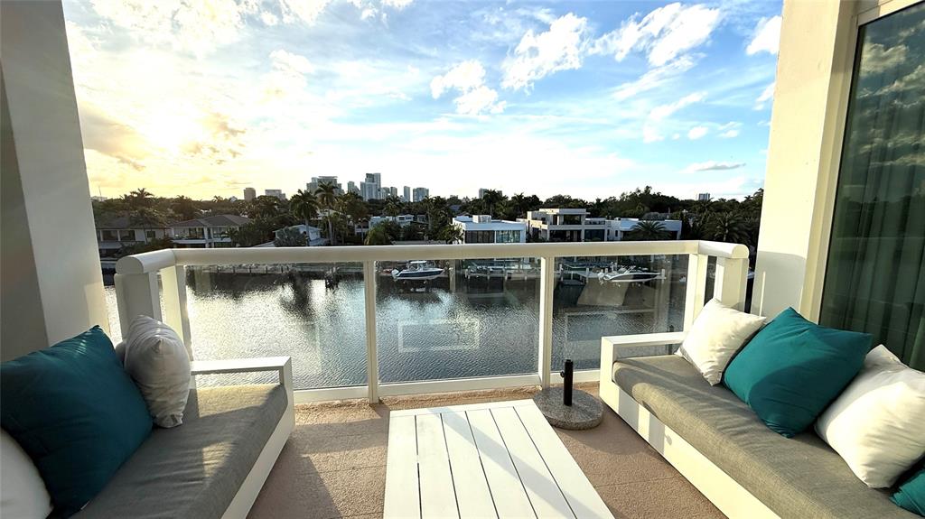 45 Hendricks Isle, Unit 403 Fort Lauderdale, FL 33301 - Photo 15 of 26 a view of a lake from a balcony