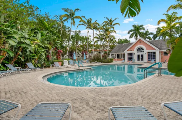 a view of outdoor space yard and swimming pool