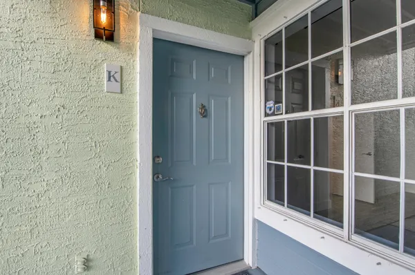 a view of front door