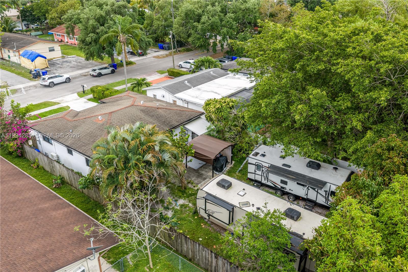 5635 Pierce Street Hollywood, FL 33021 - Photo 7 of 27 an aerial view of residential house with outdoor space
