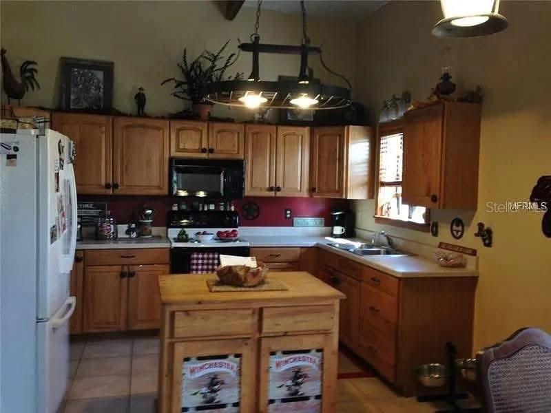 54523 Astor Transfer Station Road Astor, FL 32102 - Photo 4 of 31 a kitchen with a sink a stove and refrigerator
