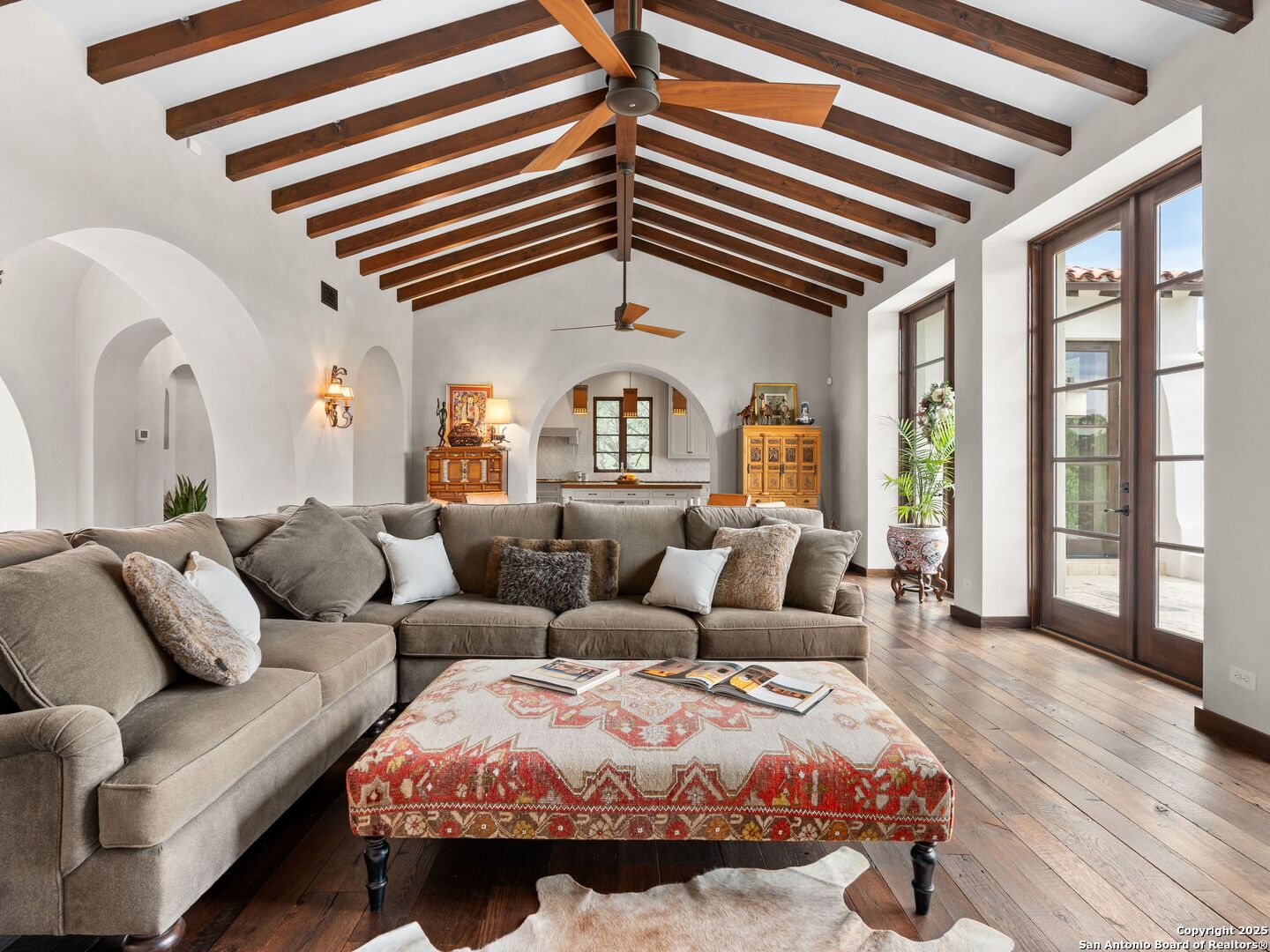 2835 Palomino Springs Bandera, TX 78003 - Photo 16 of 77 a living room with furniture and a large window