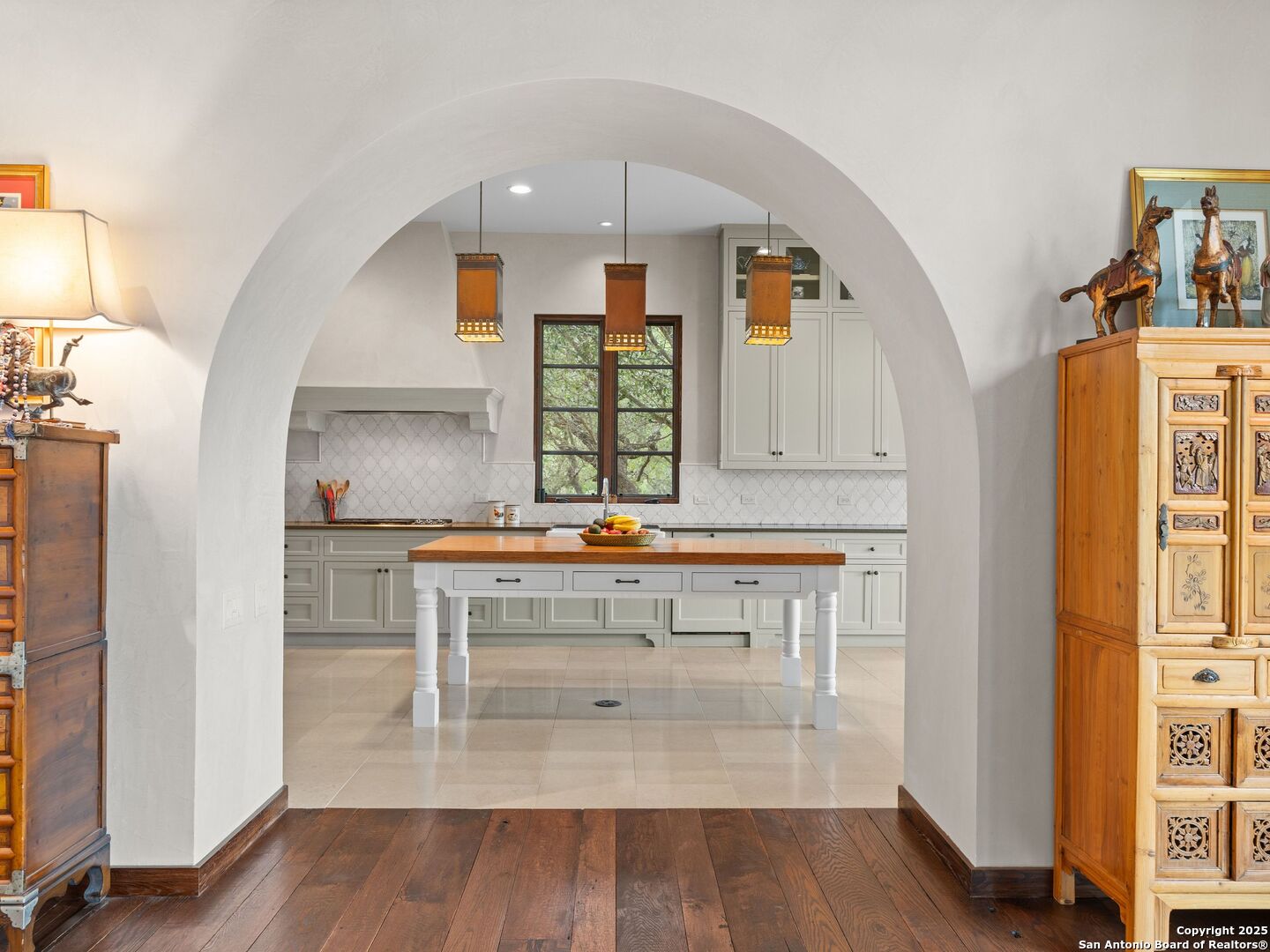 2835 Palomino Springs Bandera, TX 78003 - Photo 19 of 77 a view of hall way with furniture and wooden floor