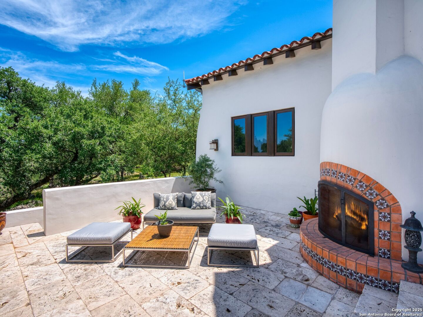 2835 Palomino Springs Bandera, TX 78003 - Photo 43 of 77 a outdoor space with patio couch and a fire pit