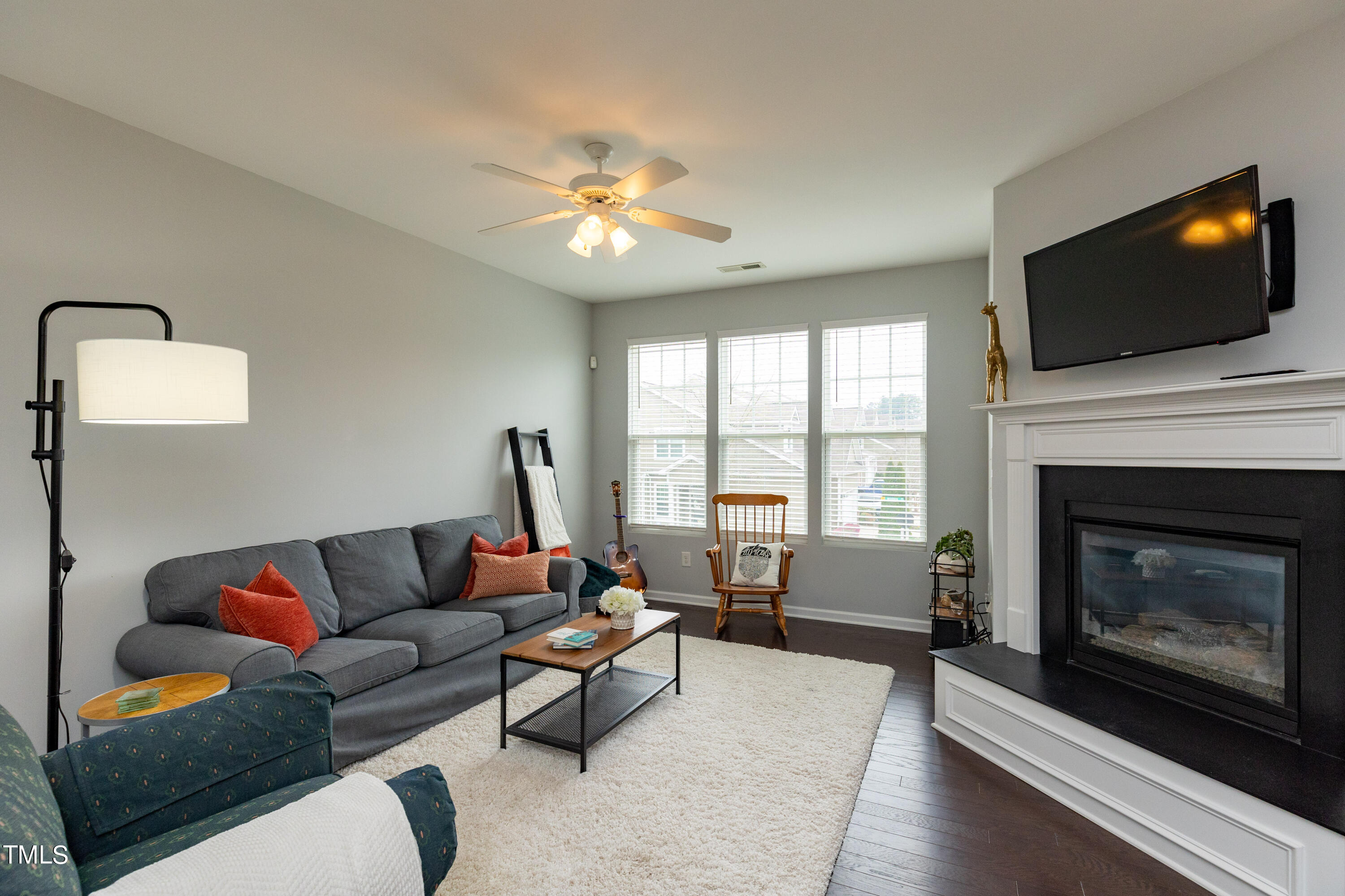 9336 Wooden Road Raleigh, NC 27617 - Photo 15 of 30 15 Family Room with Fireplace