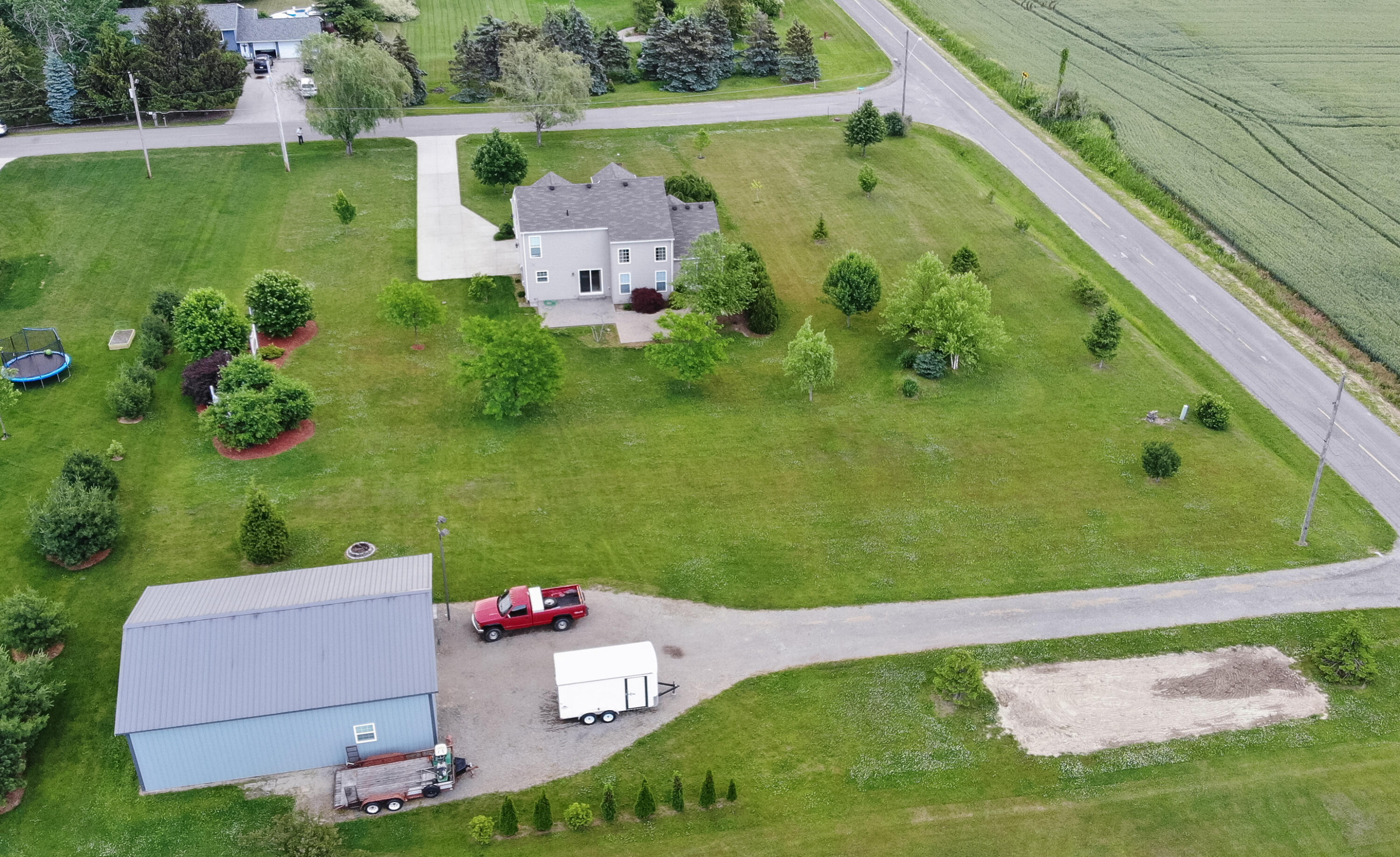 9290 Livengood Road Baroda, MI 49101 - Photo 3 of 72 9290_LIvengood_3_BackAndPBarnAerial