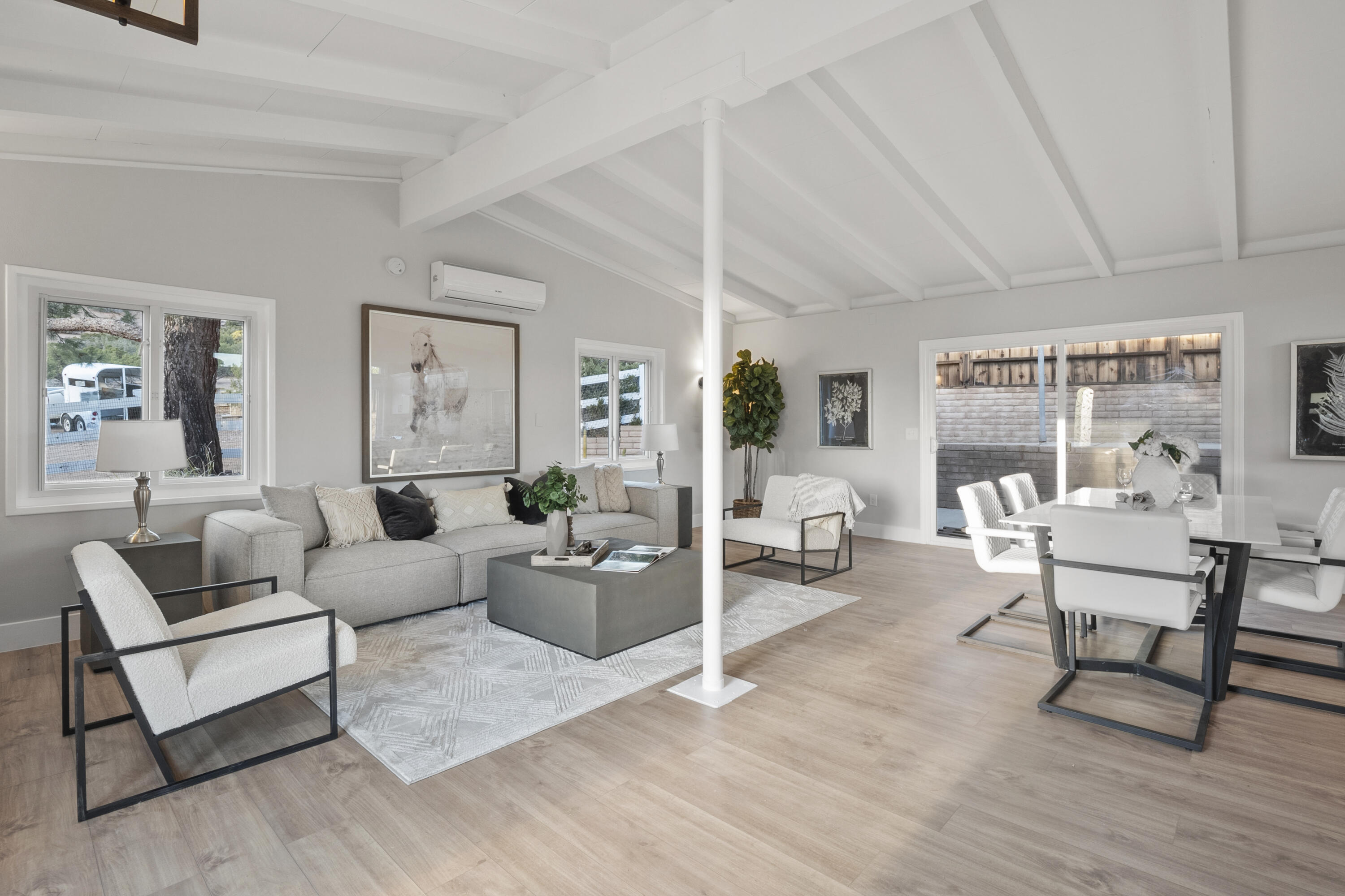 1530 Crestview Trail Acton, CA 93510 - Photo 25 of 43 a living room with furniture and a wooden floor