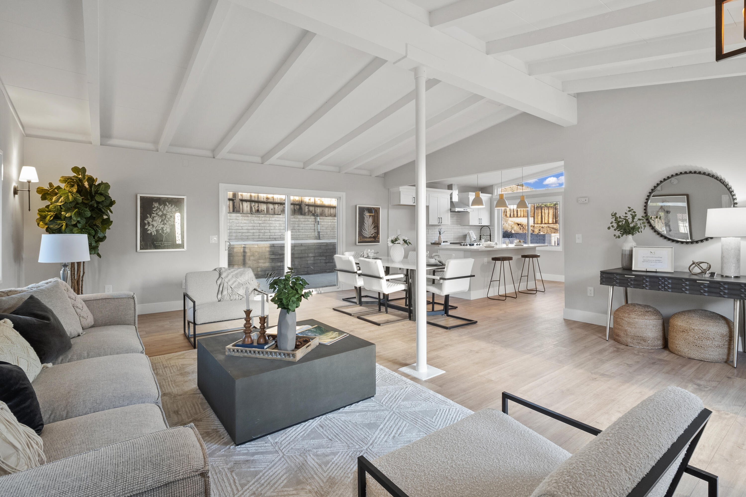 1530 Crestview Trail Acton, CA 93510 - Photo 27 of 43 a living room with furniture and a wooden floor