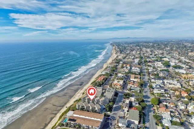 a view of city and ocean