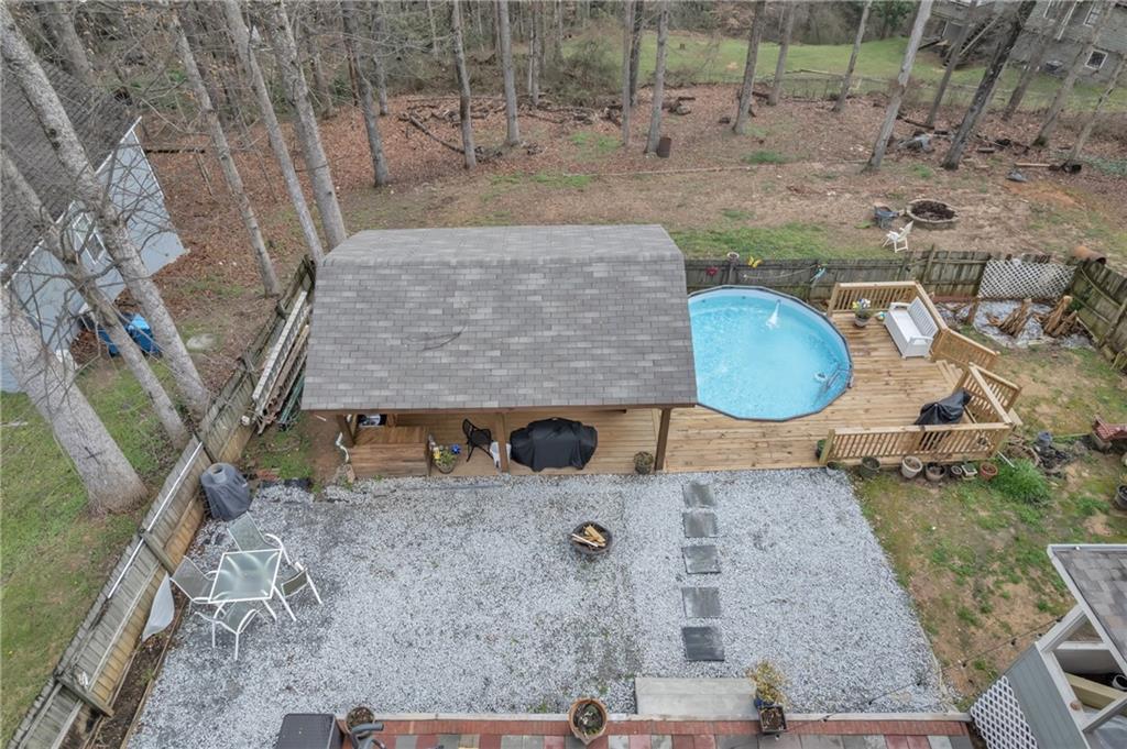 3123 Booths Court Dacula, GA 30019 - Photo 40 of 56 an aerial view of a house with outdoor space