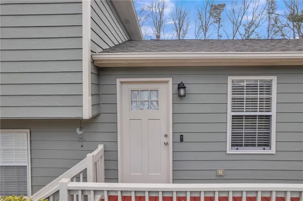 a view of front door