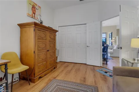a view of livingroom with furniture and wooden floor