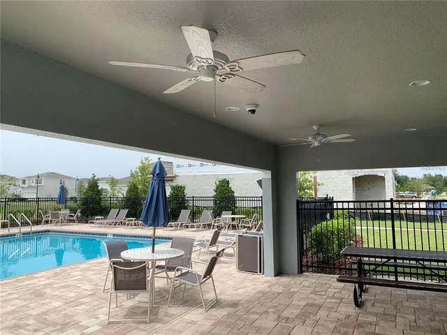 a view of a volley ball court