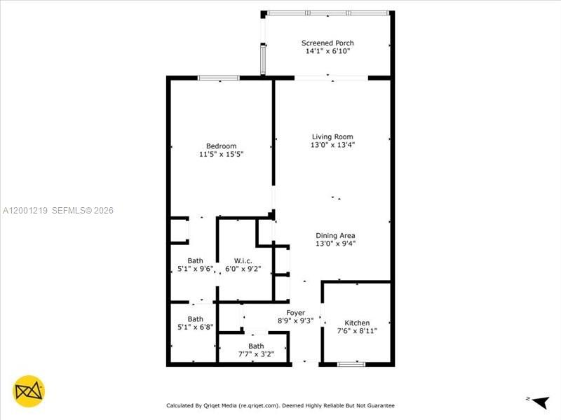 6193 Rock Island Road, Unit 105 Tamarac, FL 33319 - Photo 20 of 24 a picture of a floor plan