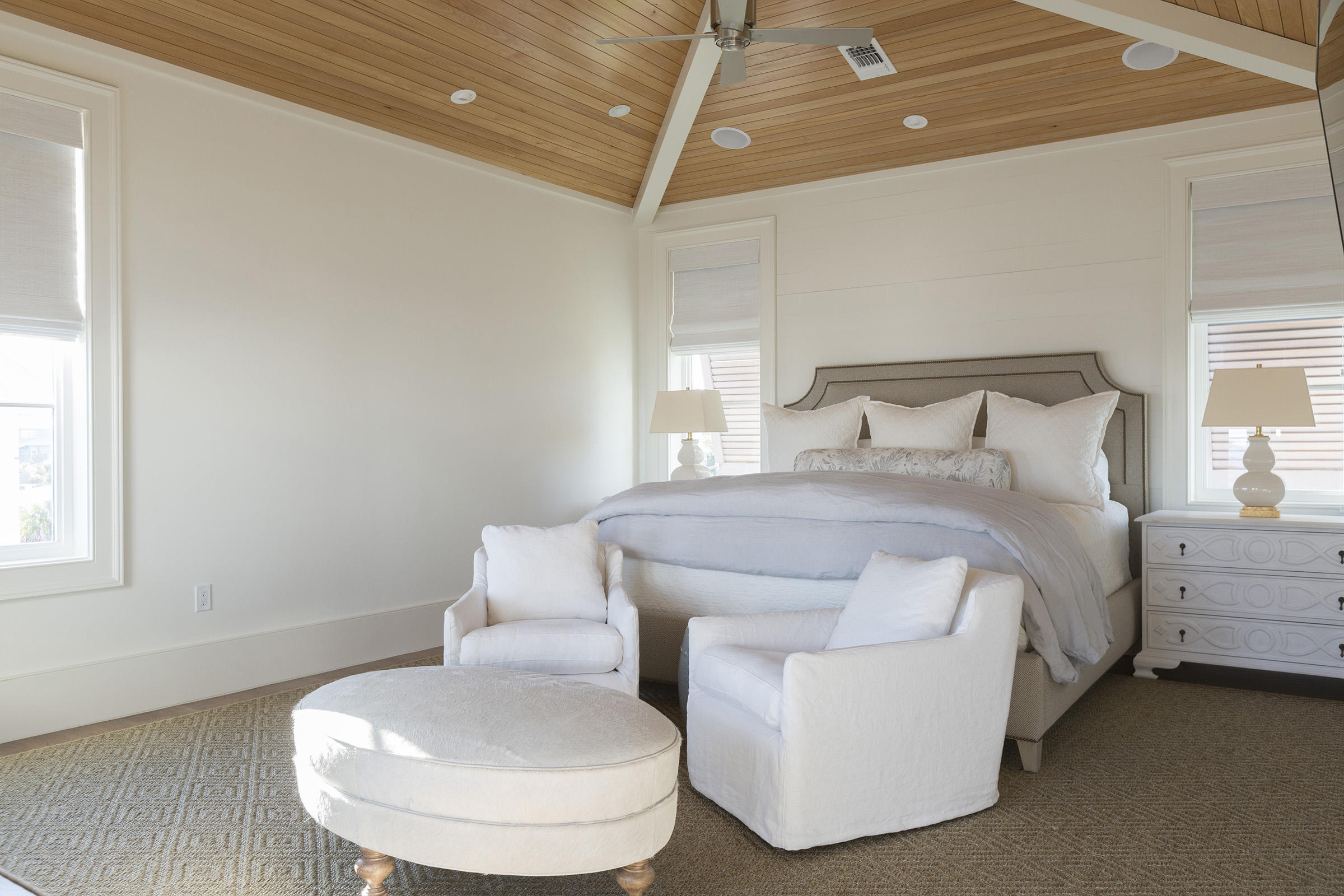 292 Pompano Street Inlet Beach, FL 32461 - Photo 44 of 55 a bedroom with a bed and a couch