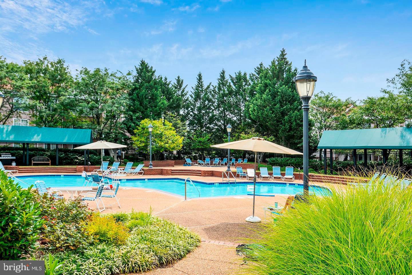 21029 Timber Ridge Terrace, Unit 102 Ashburn, VA 20147 - Photo 30 of 39 Pool steps from patio