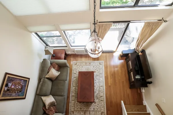 a room with furniture and a window