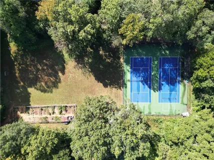 an aerial view of multiple house