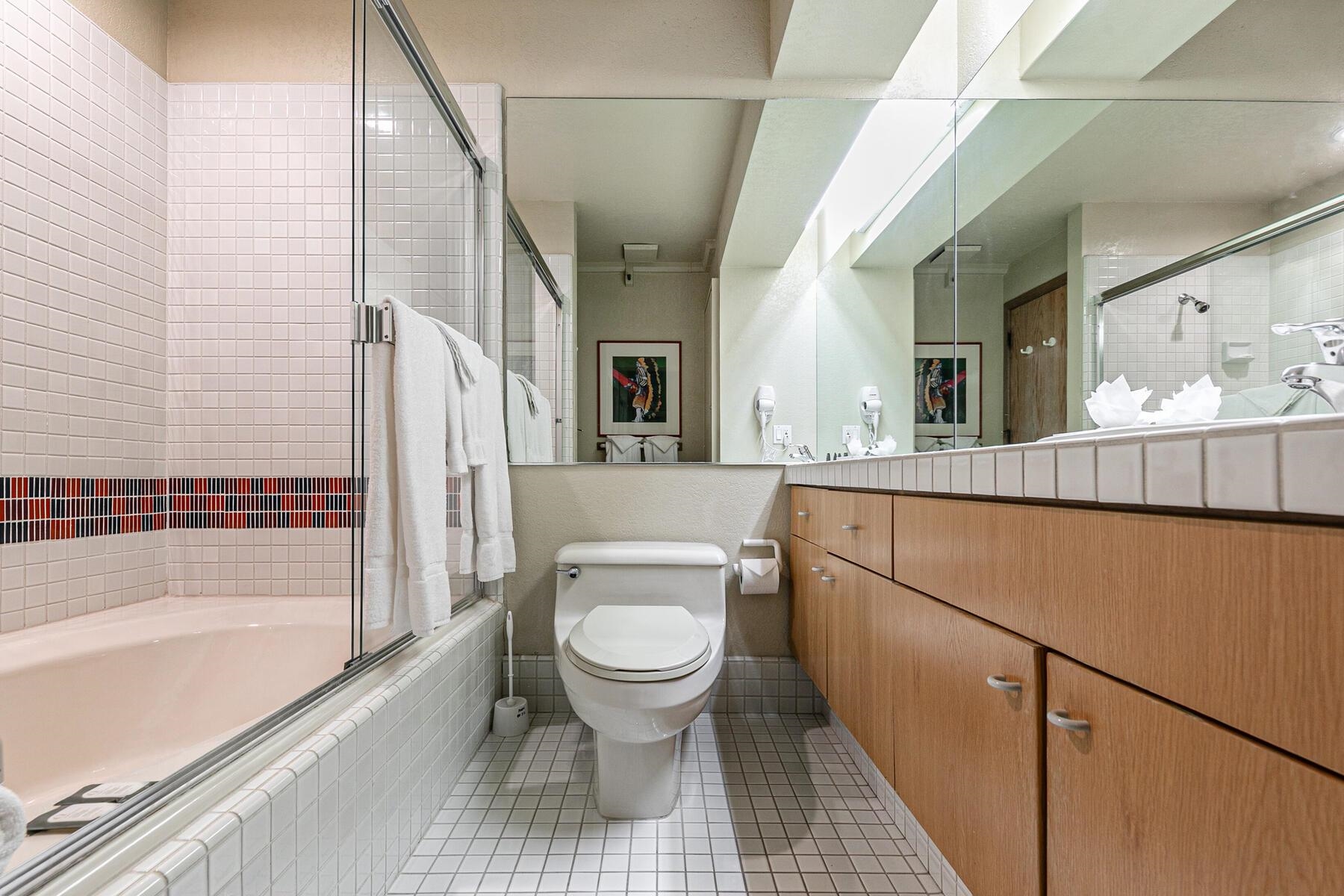 201 Shirley Cyn Road, Unit 311 Olympic Valley, CA 96146 - Photo 14 of 28 a bathroom with a toilet a sink and a bathtub