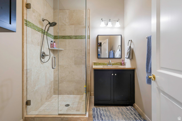 684 North Summit Way Alpine, UT 84004 - Photo 37 of 58 Bathroom with a stall shower and vanity