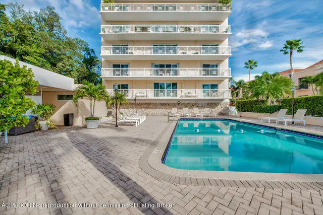 a view of a lake with boats