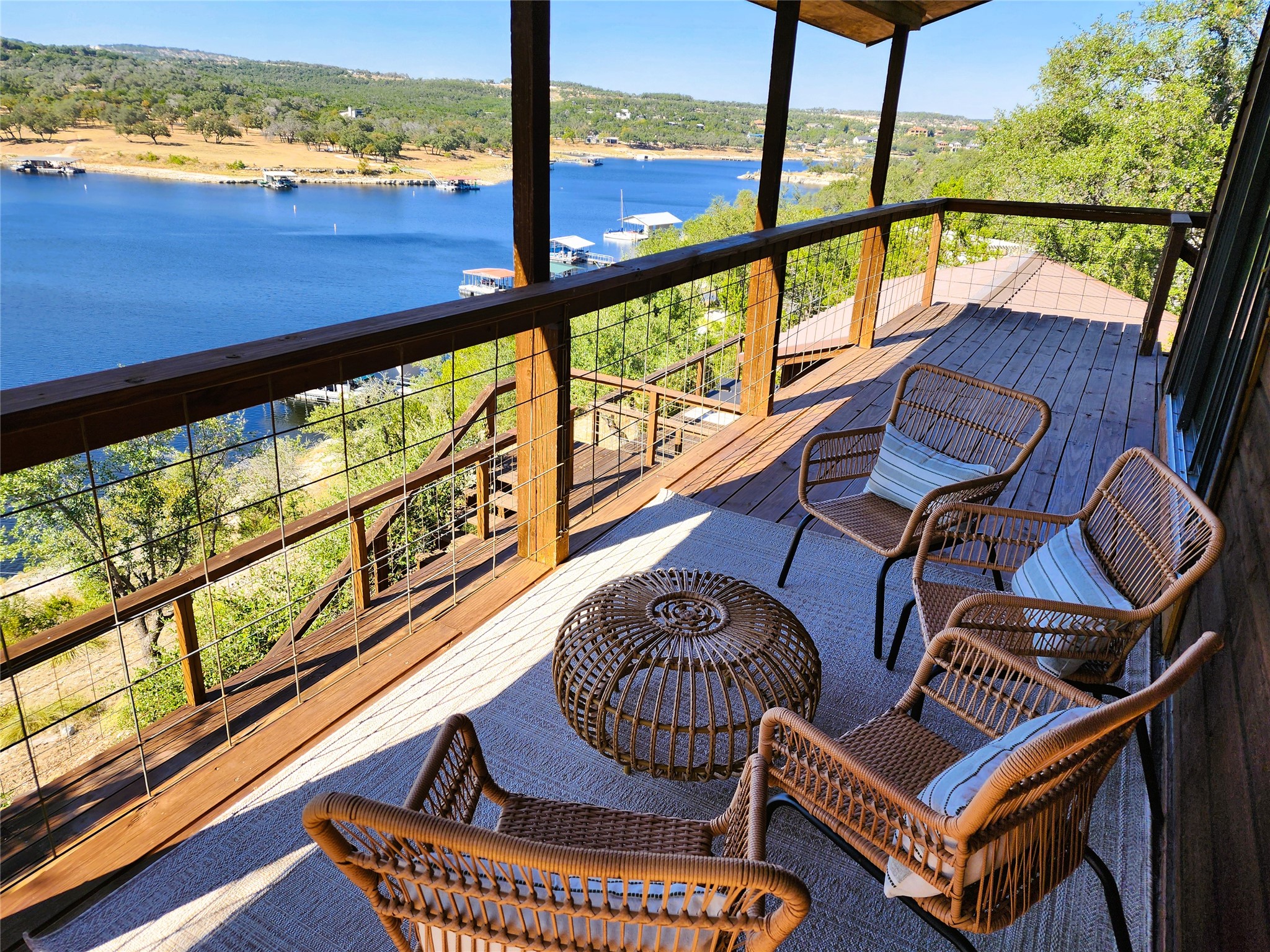 19645 Lakehurst Loop Spicewood, TX 78669 - Photo 33 of 40 Upper Balcony featuring a water view
