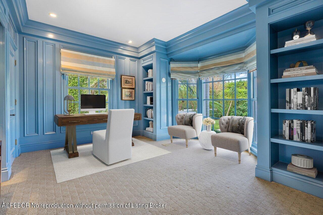 168 Kings Road Palm Beach, FL 33480 - Photo 21 of 51 a living room with furniture and a fireplace