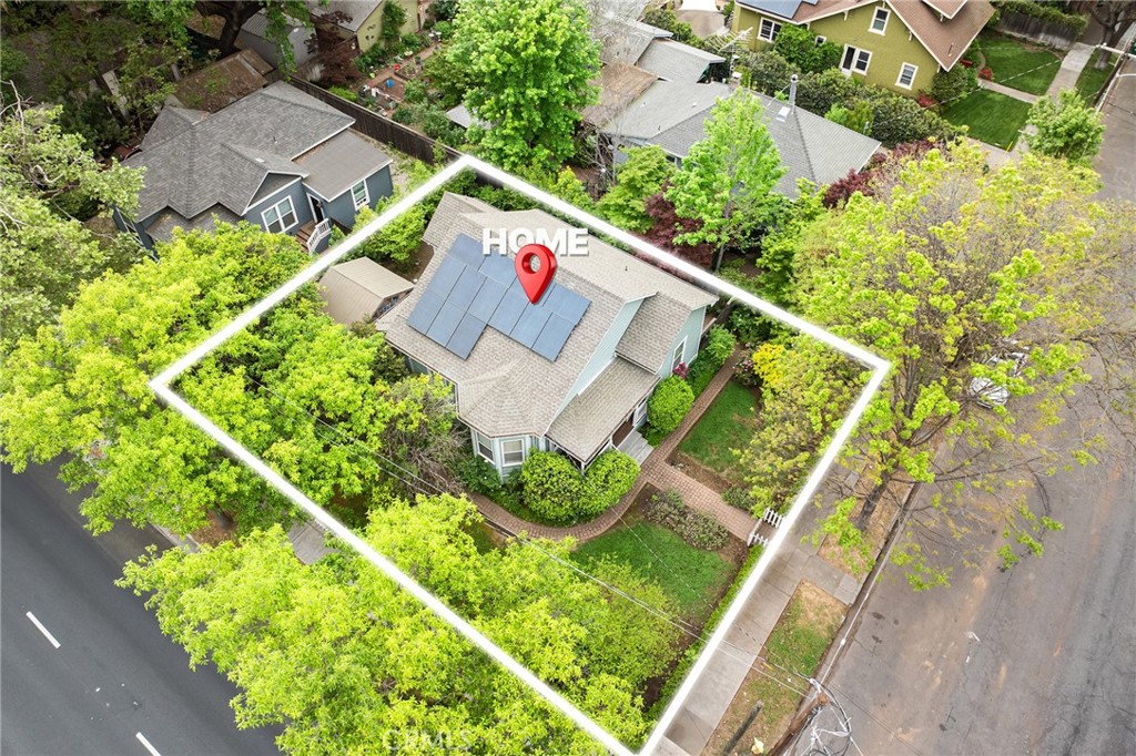 740 Orient Street Chico, CA 95928 - Photo 2 of 48 an aerial view of a house