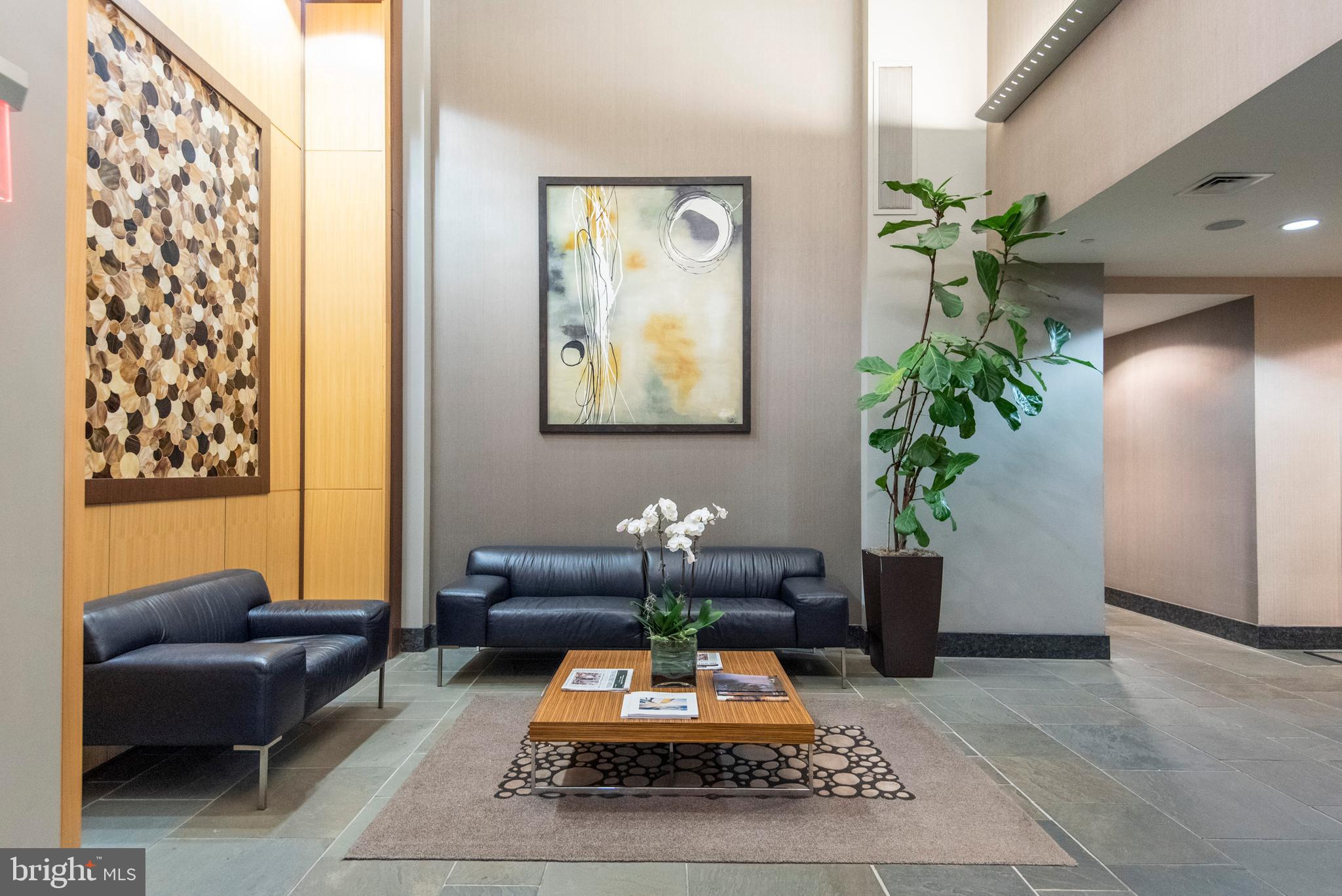 1425 Locust Street, Unit 4F Philadelphia, PA 19102 - Photo 29 of 34 a living room with furniture and a potted plant