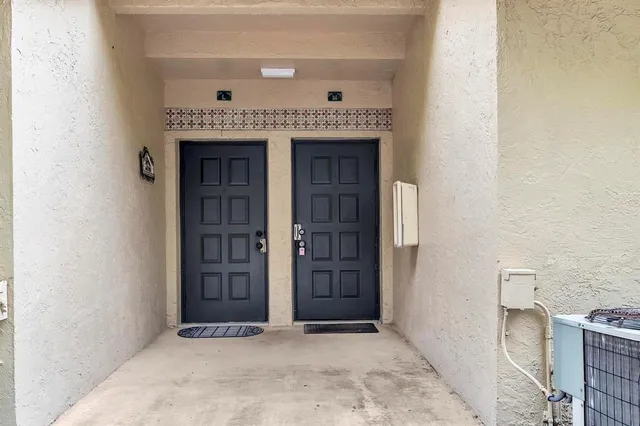 a view of an entrance door of the house