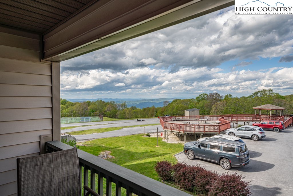 301 Pinnacle Inn Road, Unit 3204B Beech Mountain, NC 28604 - Photo 18 of 33 a view of a city from a balcony